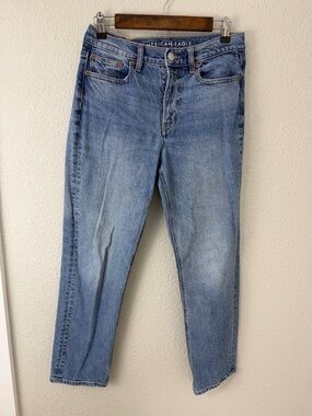 American Eagle Outfitters Women's super high rise Straight Leg Jeans 4 regular